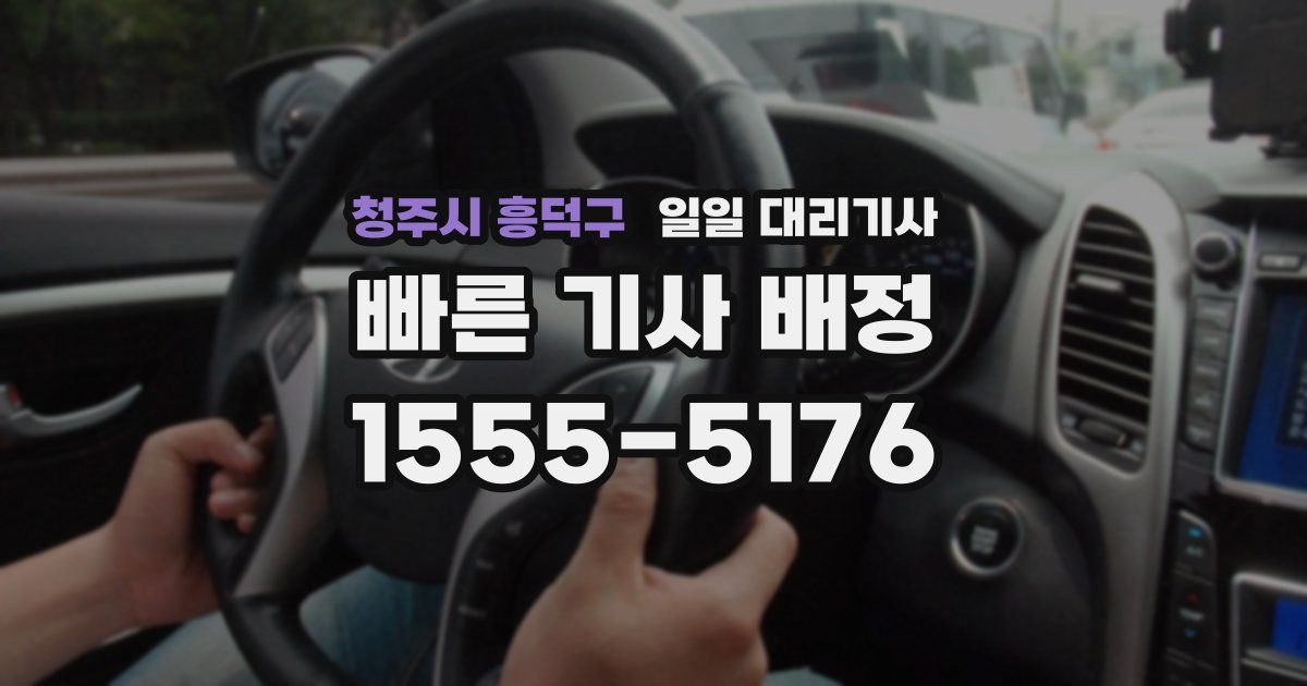 청주시 흥덕구 일일 대리기사