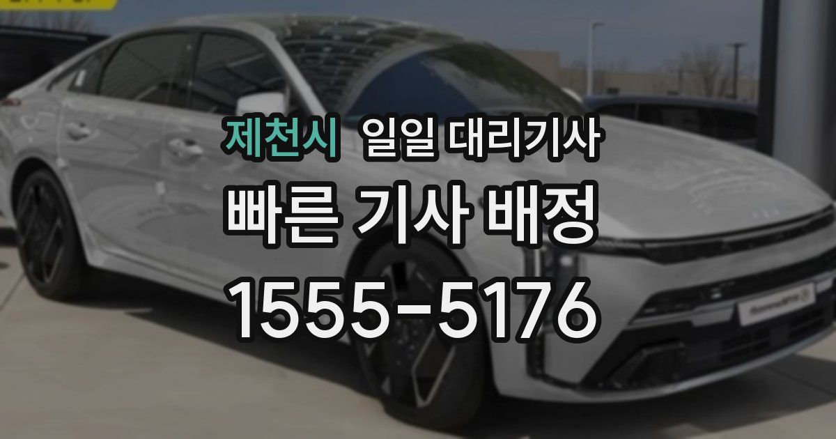 제천시 일일 대리기사
