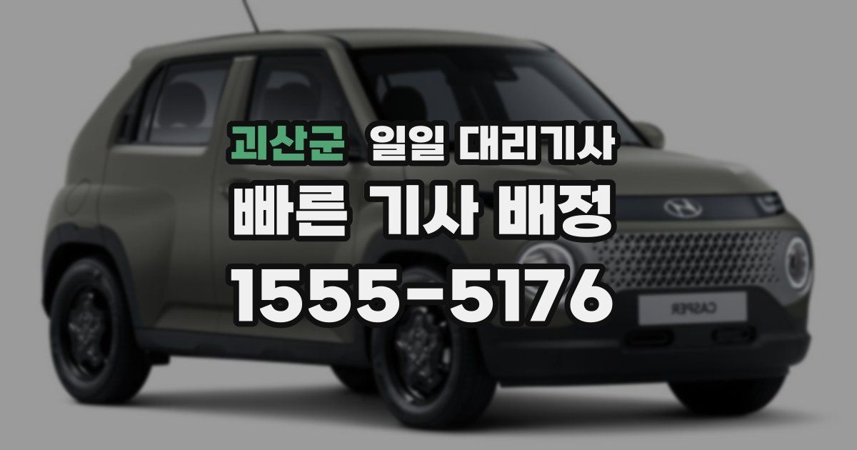 괴산군 일일 대리기사