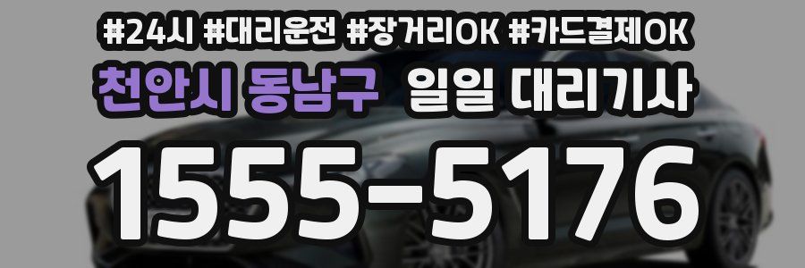 천안시 동남구 일일 대리기사