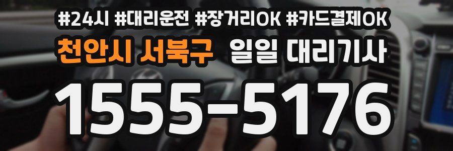 천안시 서북구 일일 대리기사