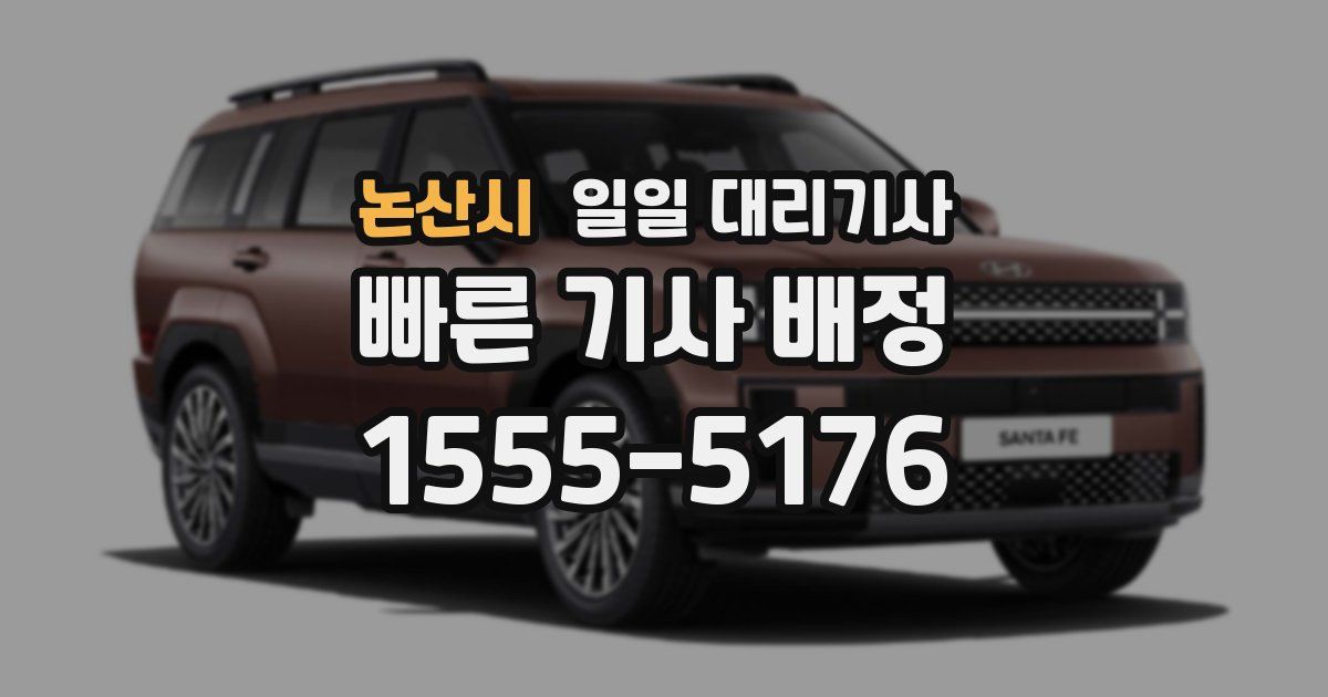 논산시 일일 대리기사