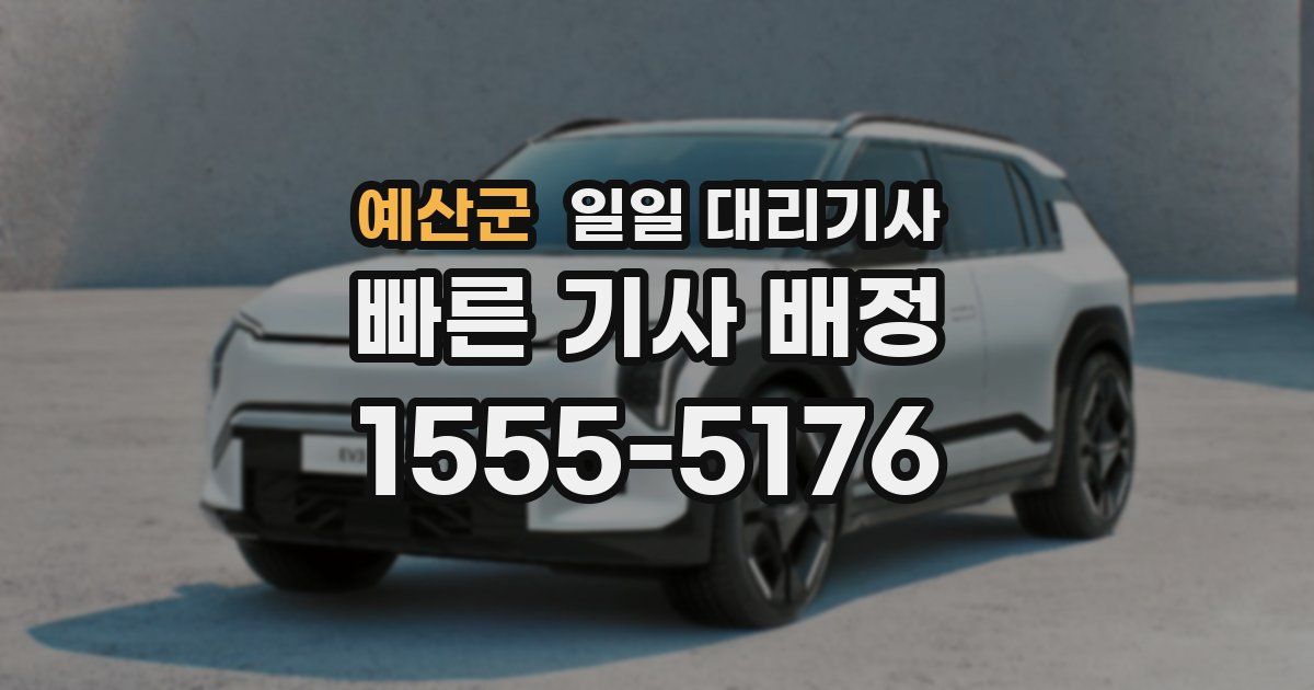예산군 일일 대리기사