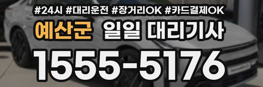 예산군 일일 대리기사