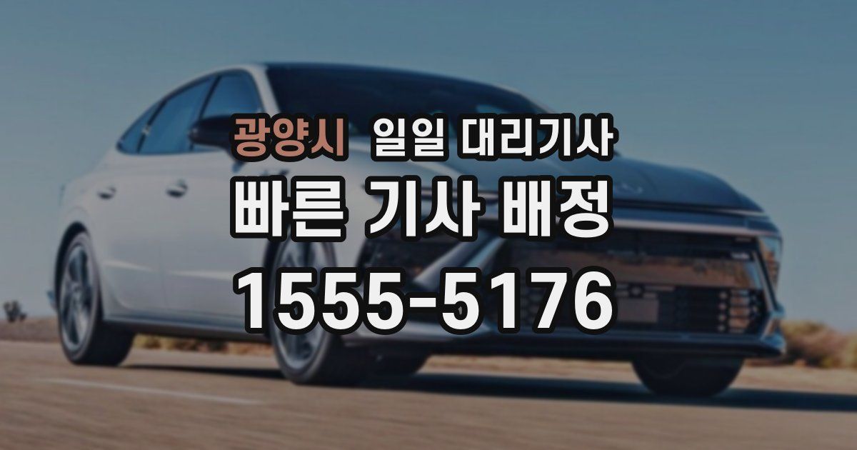 광양시 일일 대리기사