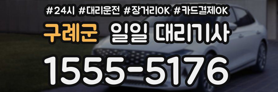 구례군 일일 대리기사