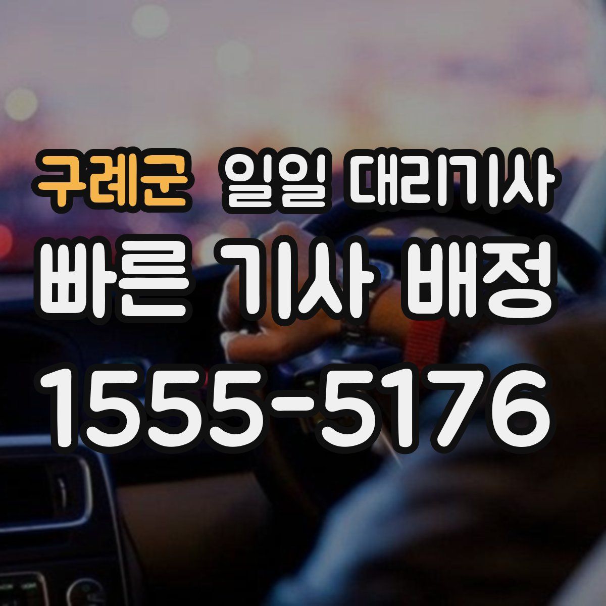 구례군 일일 대리기사