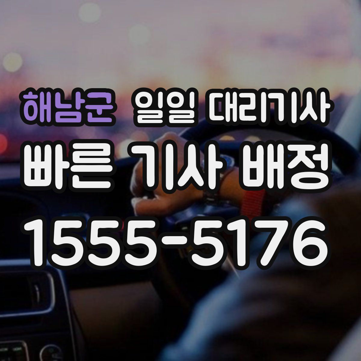 해남군 일일 대리기사