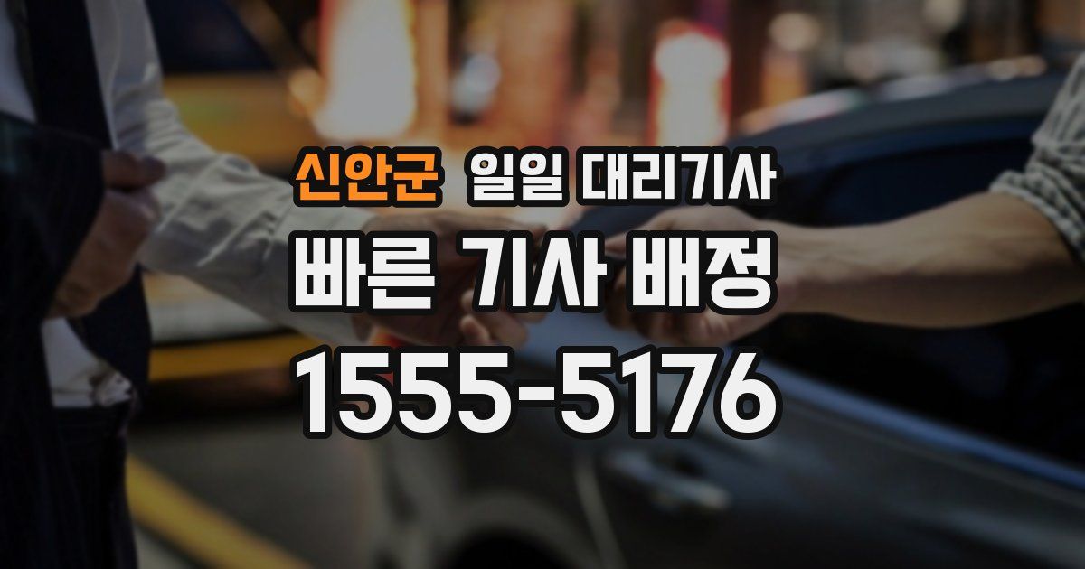 신안군 일일 대리기사