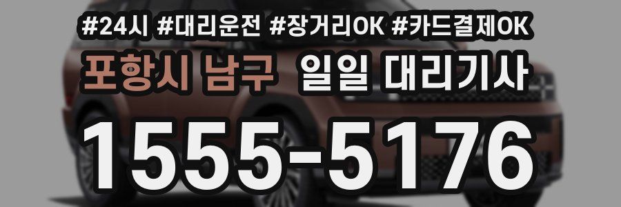 포항시 남구 일일 대리기사