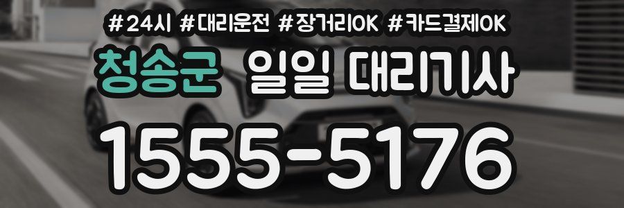 청송군 일일 대리기사