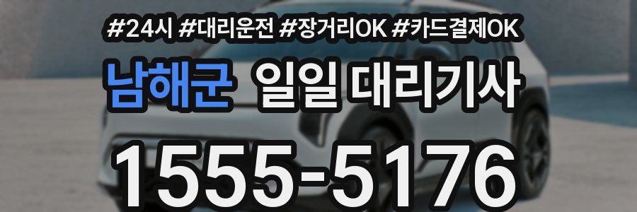 남해군 일일 대리기사