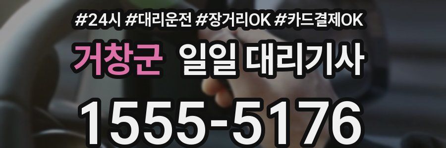 거창군 일일 대리기사