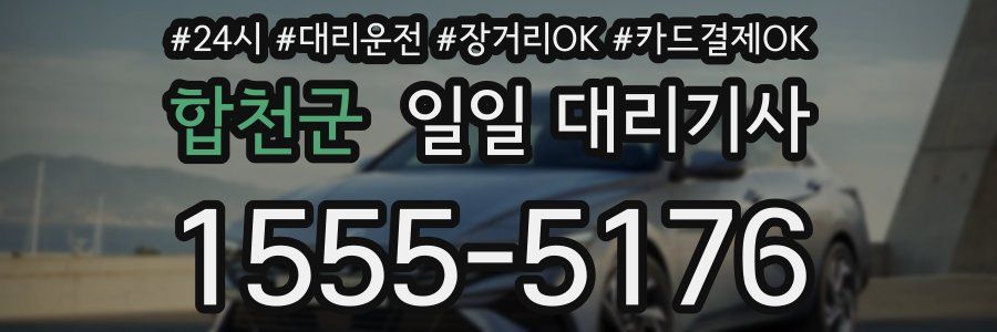합천군 일일 대리기사