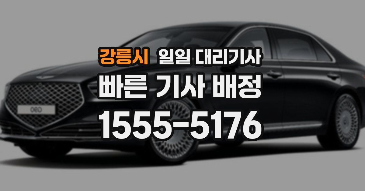 강릉시 일일 대리기사
