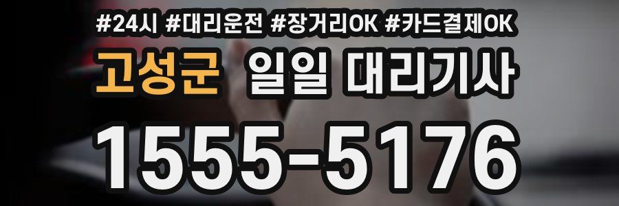 고성군 일일 대리기사