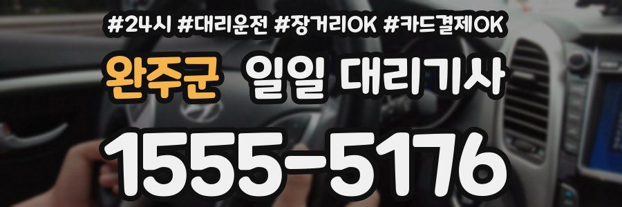 완주군 일일 대리기사