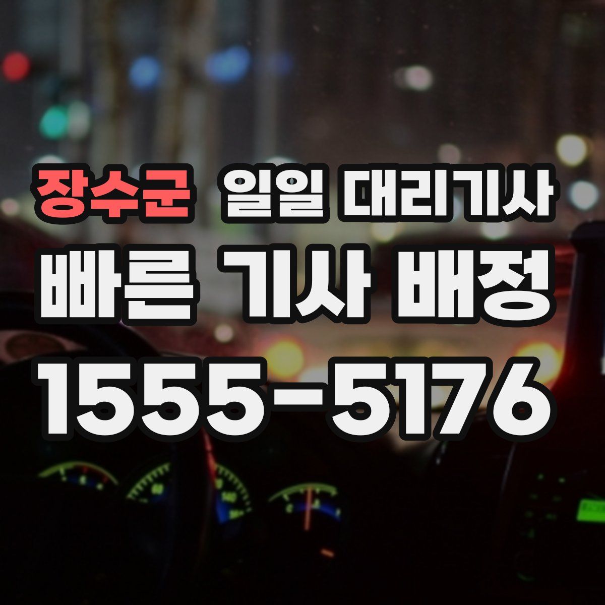 장수군 일일 대리기사