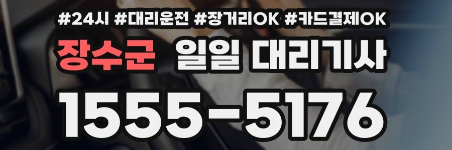장수군 일일 대리기사