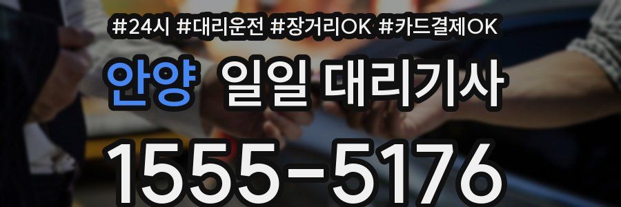 안양 일일 대리기사