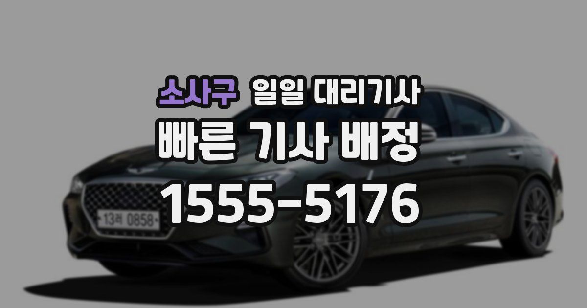 소사구 일일 대리기사