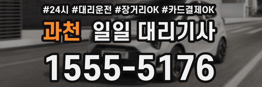 과천 일일 대리기사