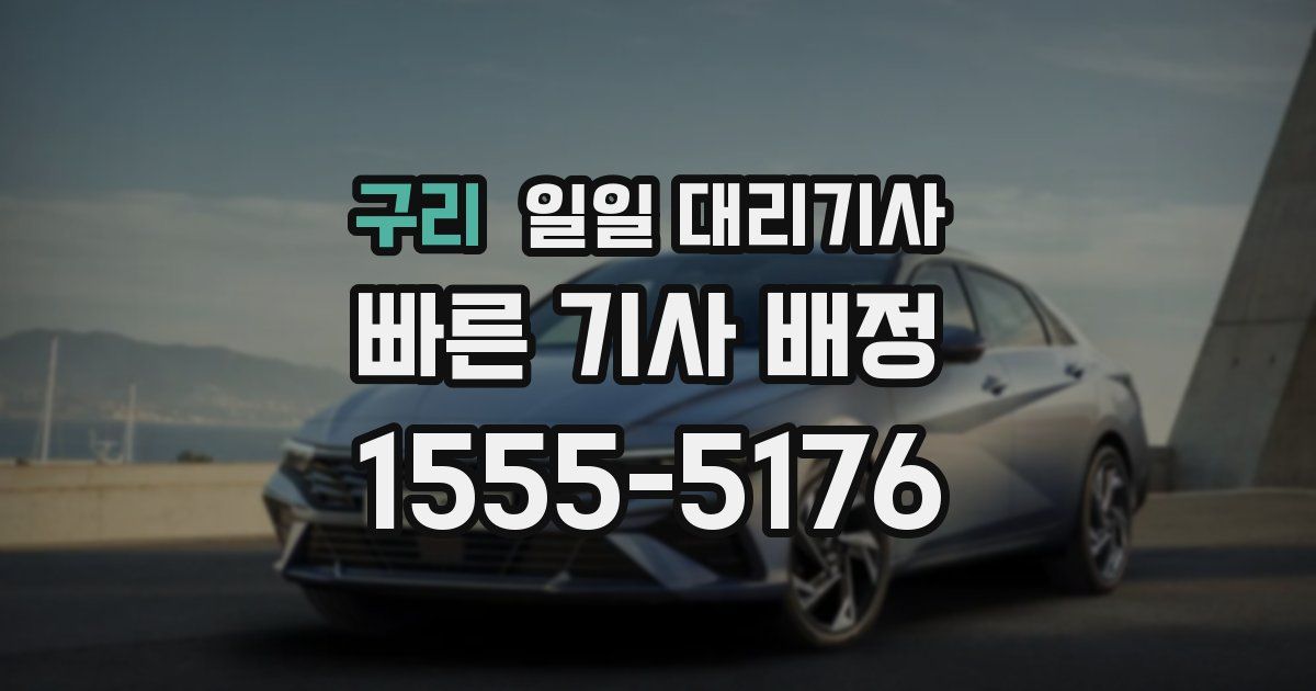 구리 일일 대리기사