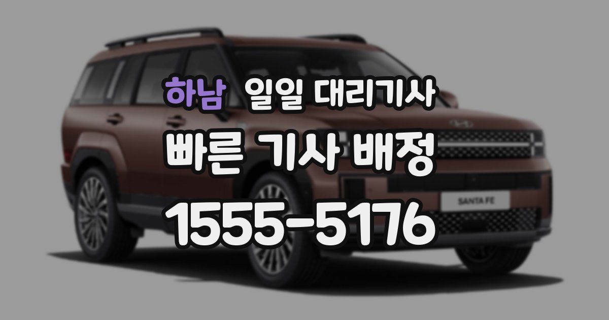 하남 일일 대리기사