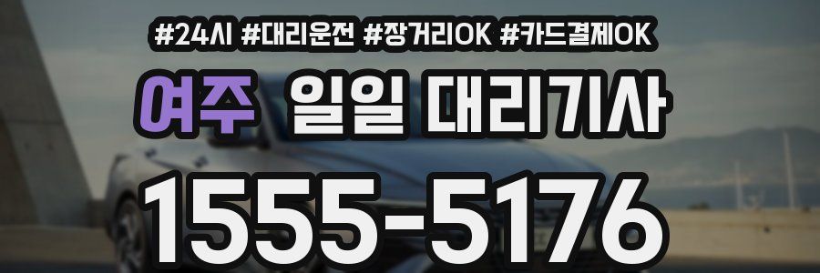 여주 일일 대리기사