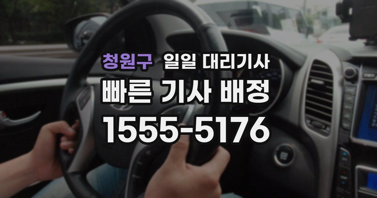 청원구 일일 대리기사