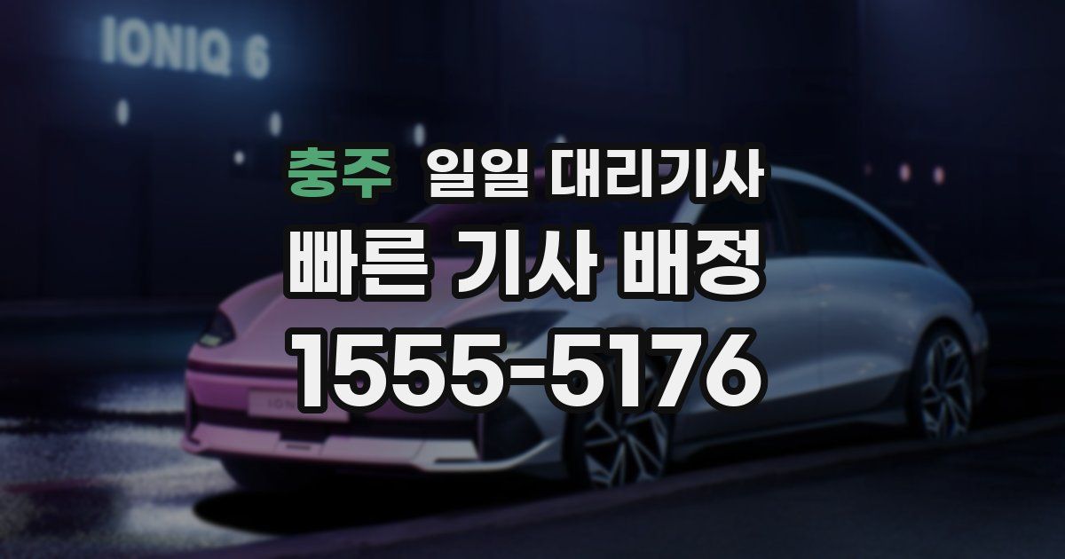 충주 일일 대리기사