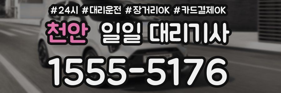 천안 일일 대리기사