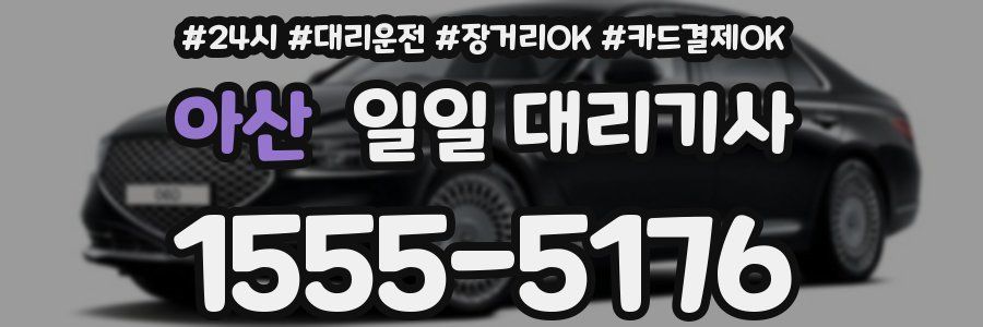 아산 일일 대리기사
