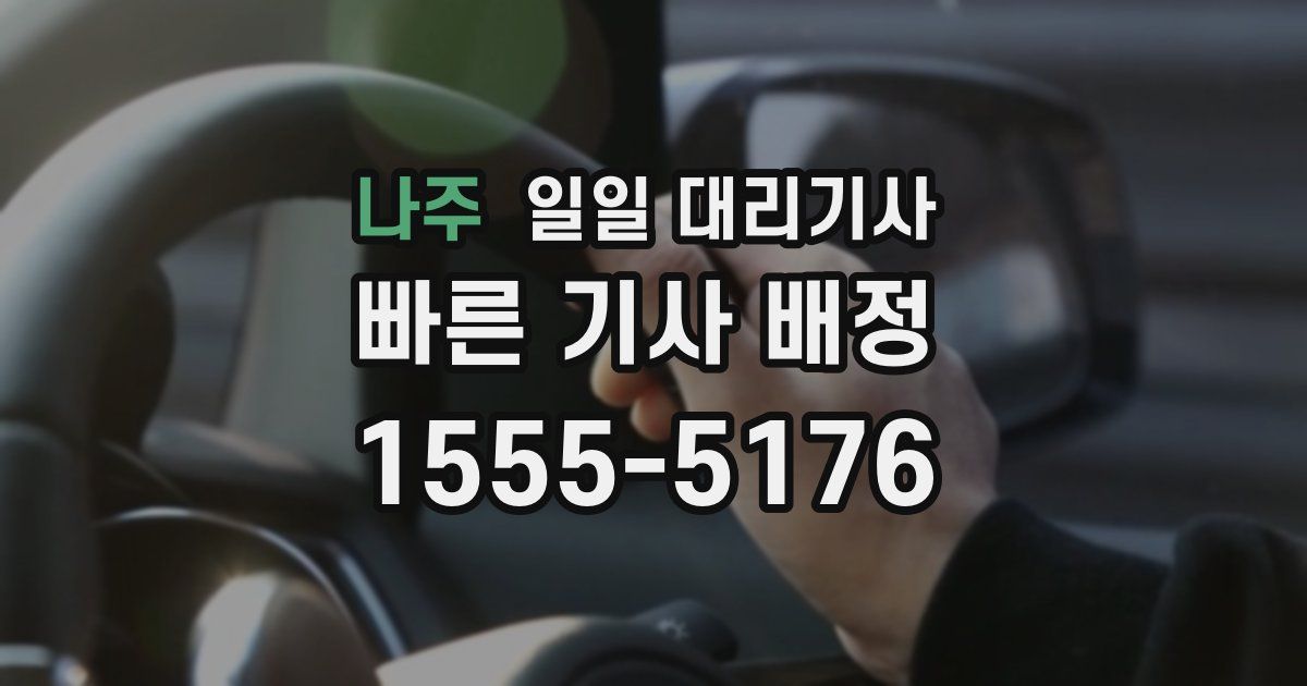 나주 일일 대리기사