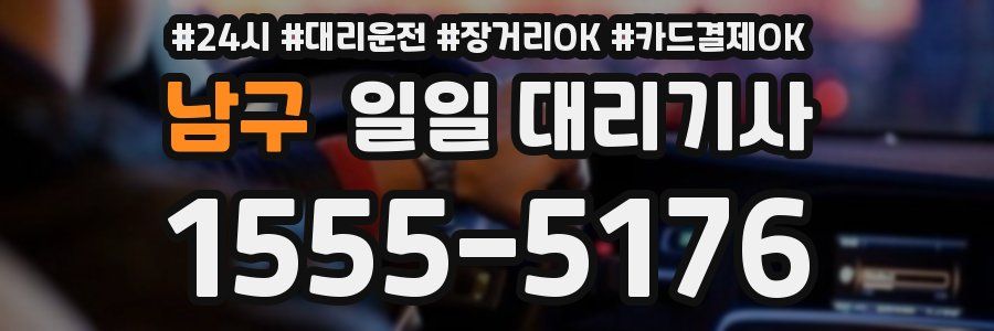 남구 일일 대리기사