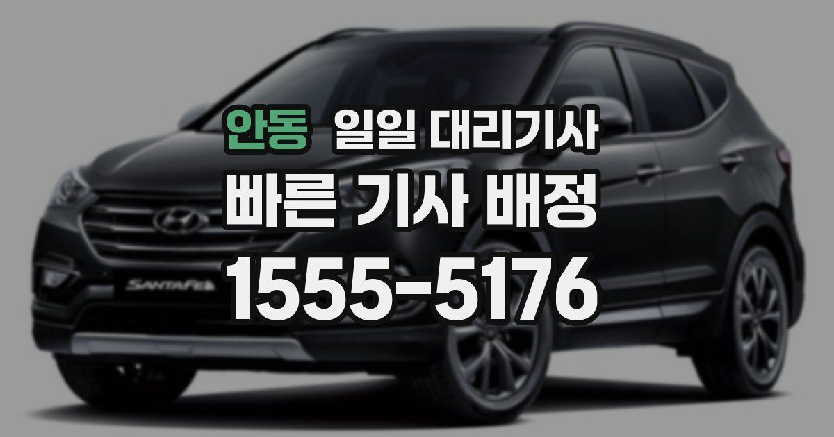 안동 일일 대리기사