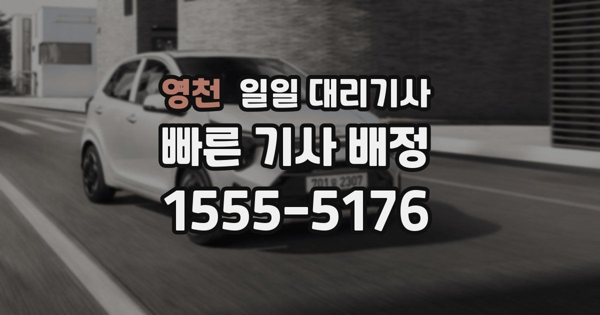 영천 일일 대리기사