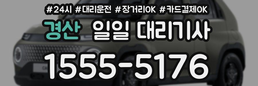 경산 일일 대리기사