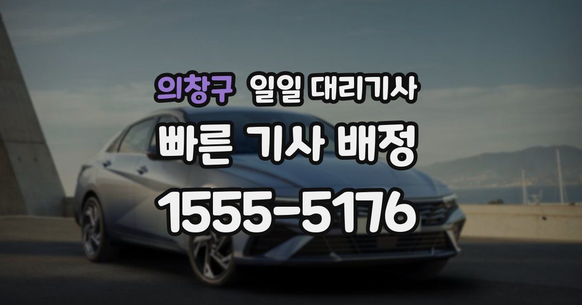 의창구 일일 대리기사