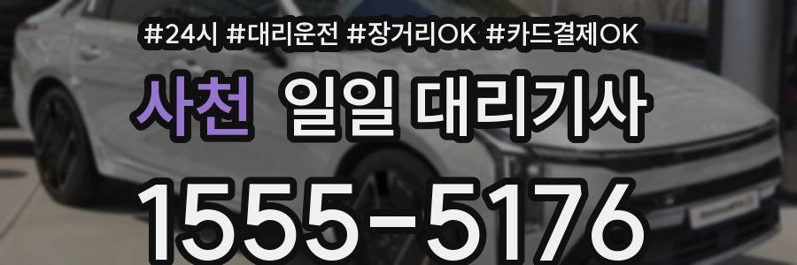 사천 일일 대리기사