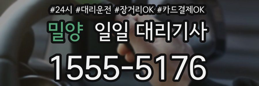 밀양 일일 대리기사
