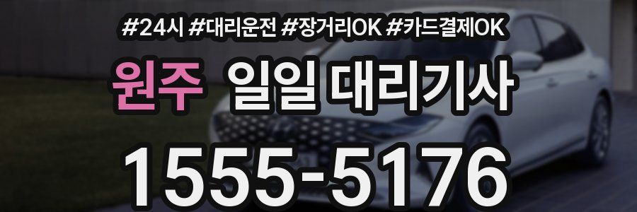 원주 일일 대리기사