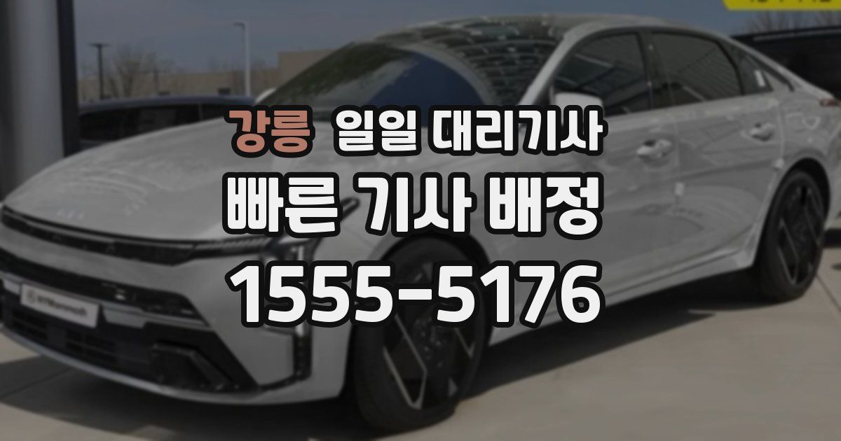 강릉 일일 대리기사