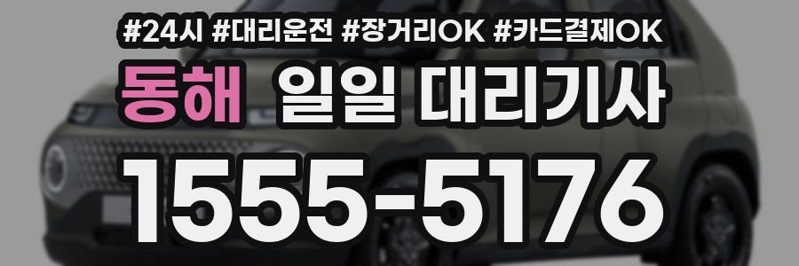 동해 일일 대리기사