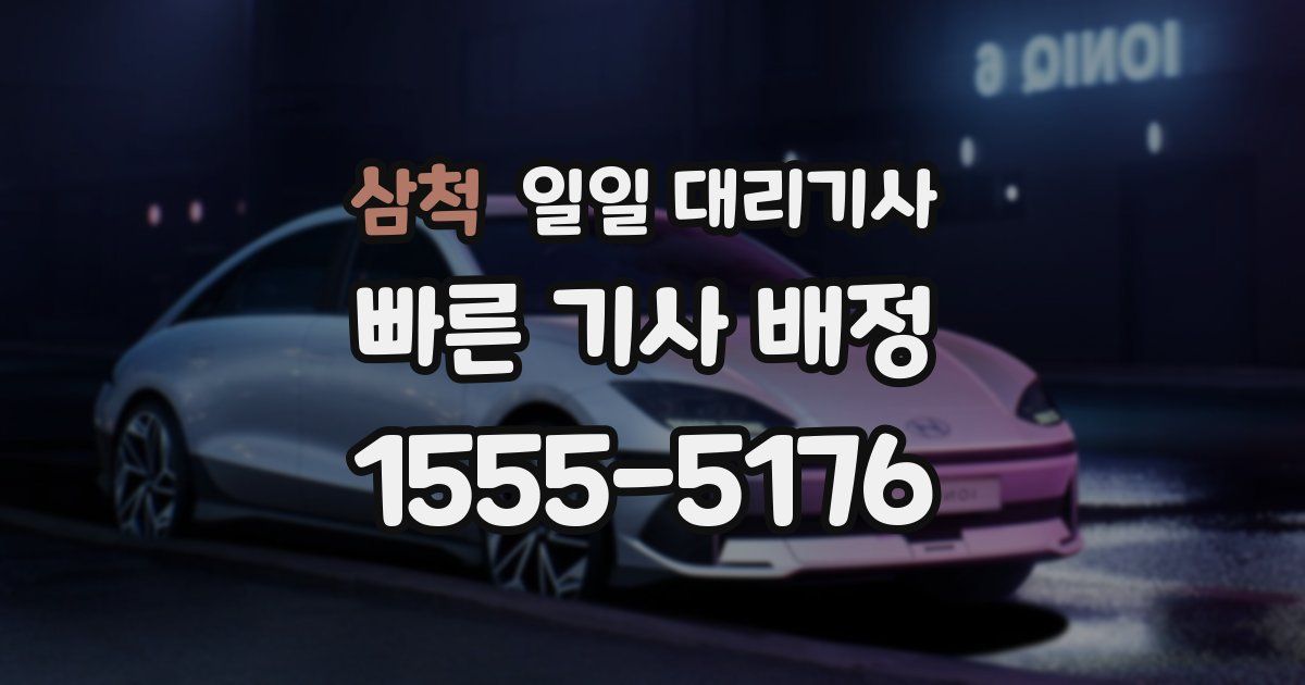 삼척 일일 대리기사