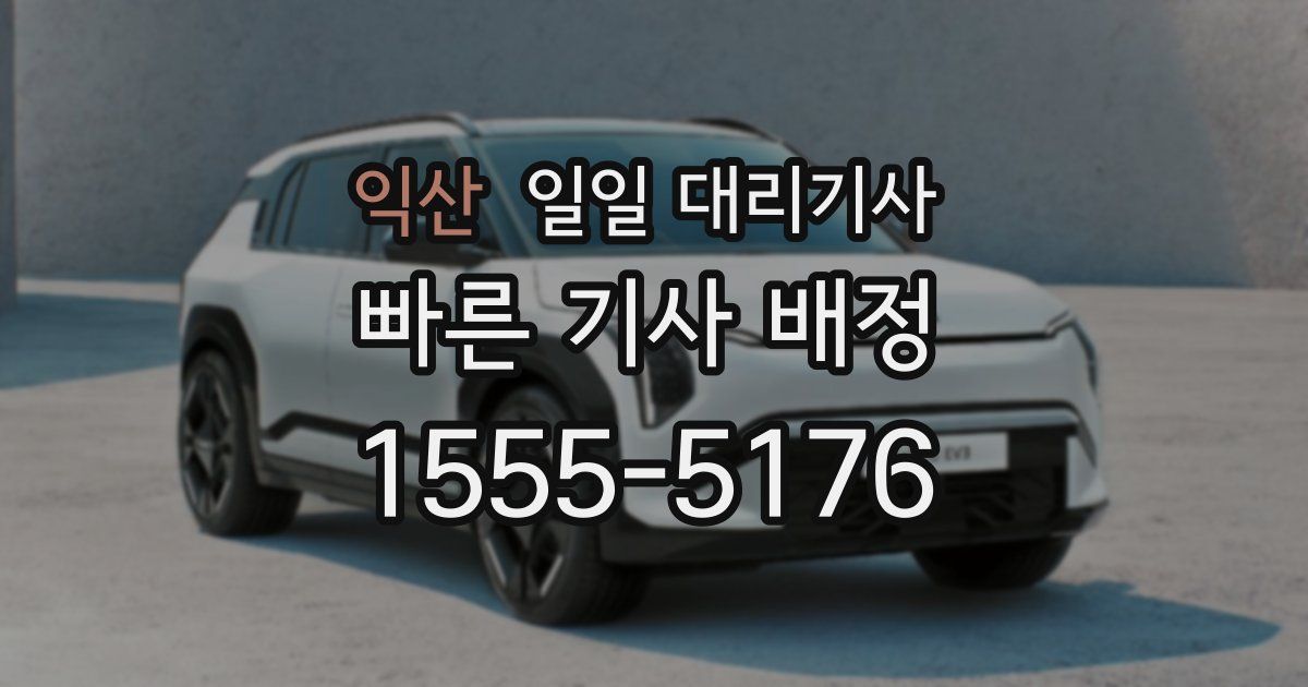 익산 일일 대리기사