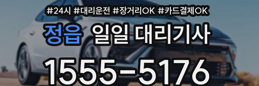 정읍 일일 대리기사