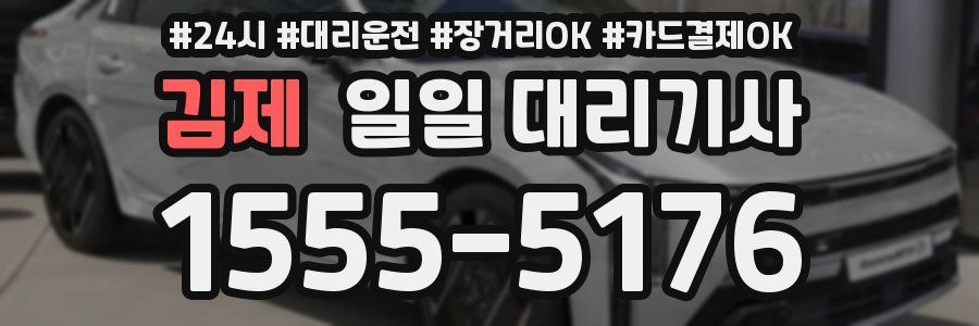 김제 일일 대리기사