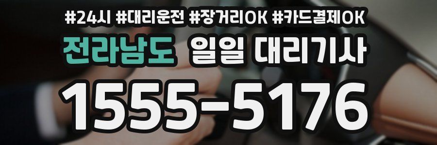 전라남도 일일 대리기사