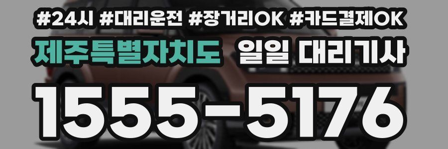 제주특별자치도 일일 대리기사